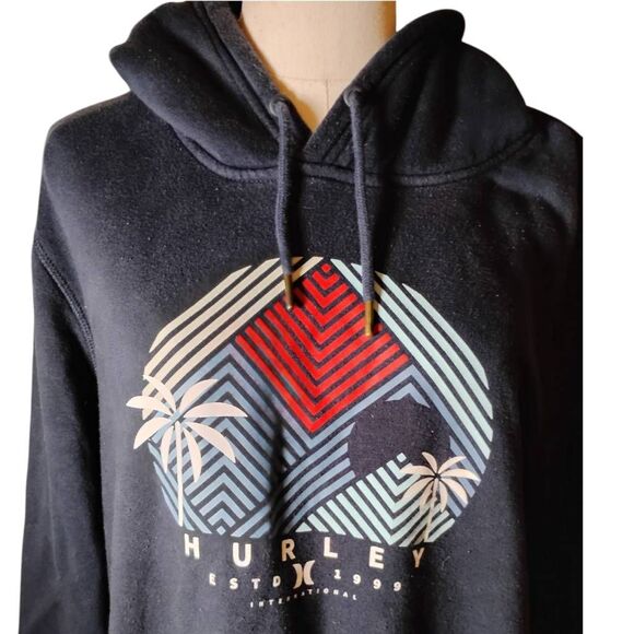 Men's Hurley Graphic Kangeroo Pocket Hoodie Size Large - Picture 2 of 5